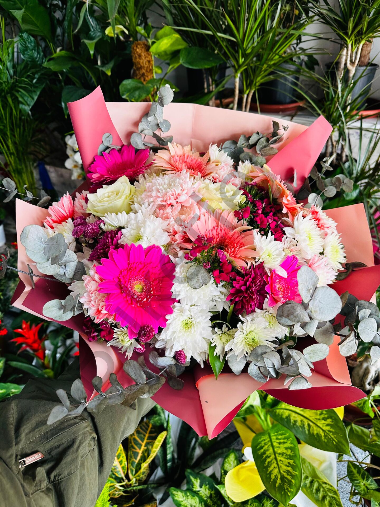 Bukette Gerberalar & Renkli Papatyalar