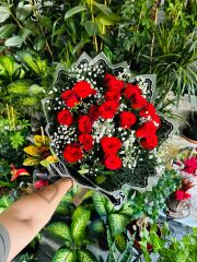 Bukette 20'li Kırmızı Gül Buketi