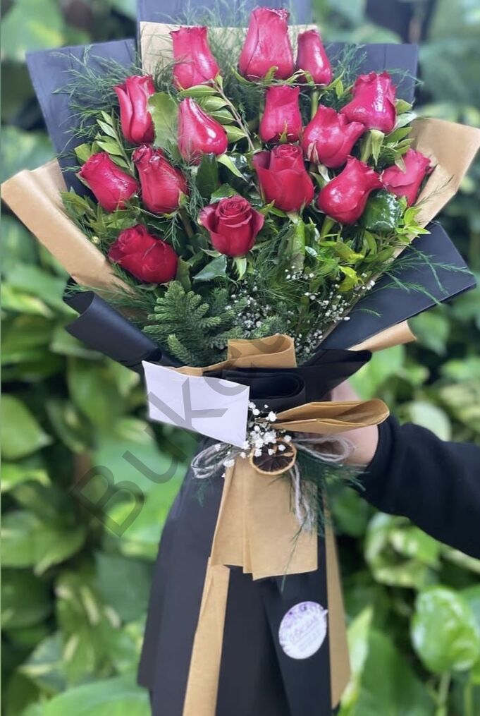 15'li Kırmızı Gül Buketi