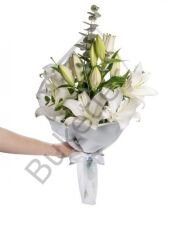 Beyaz Lilyum Çiçek Buketi