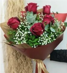 5’li Kırmızı Gül Buketi