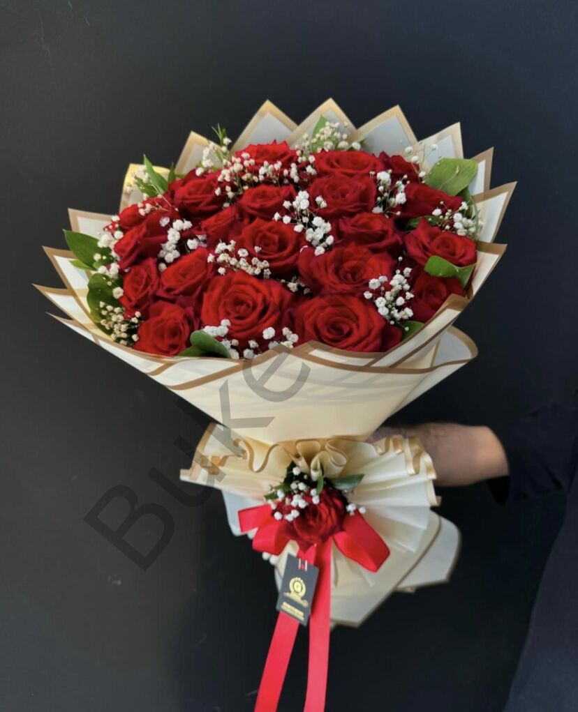 20’li Kırmızı Gül Buketi